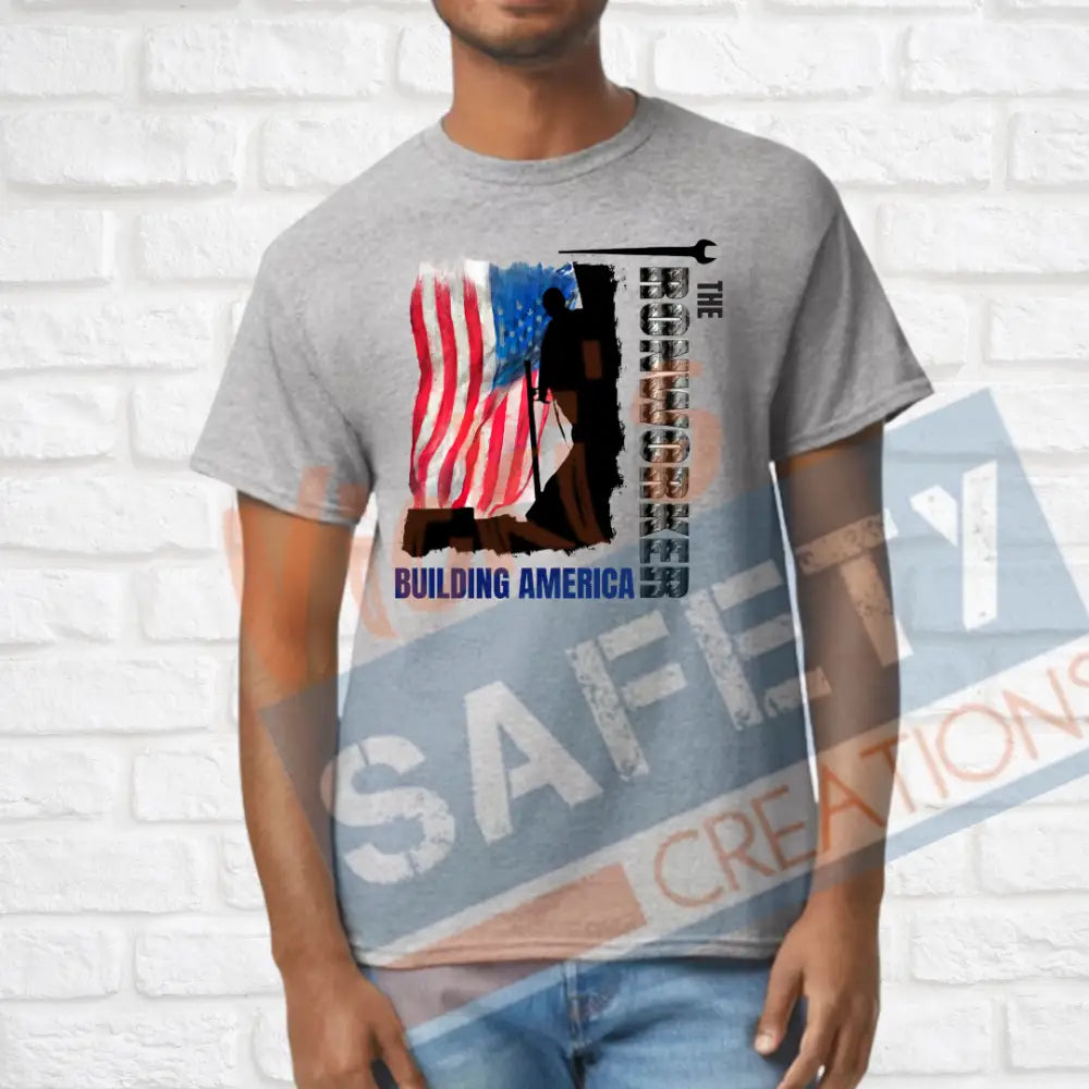 Ironworker Building American (Adult Youth Toddler Infant Sizes) T-shirt/Onesie / ADULT-Small Adult Clothing