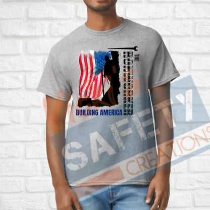 Ironworker Building American (Adult Youth Toddler Infant Sizes) T-shirt/Onesie / ADULT-Small Adult Clothing