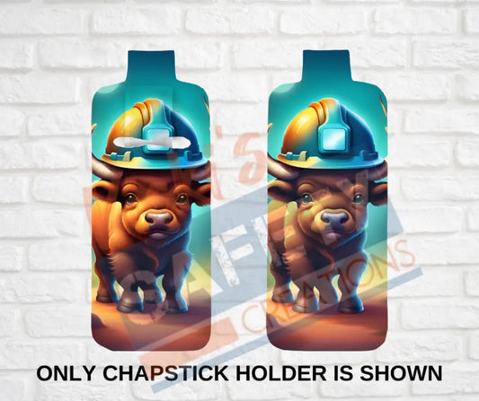 Keychain accessories - Chapstick Holder Lotion Holder Key fob - BUFFALO Buffalo Hard Hat / Chapstick Holder ONLY Car