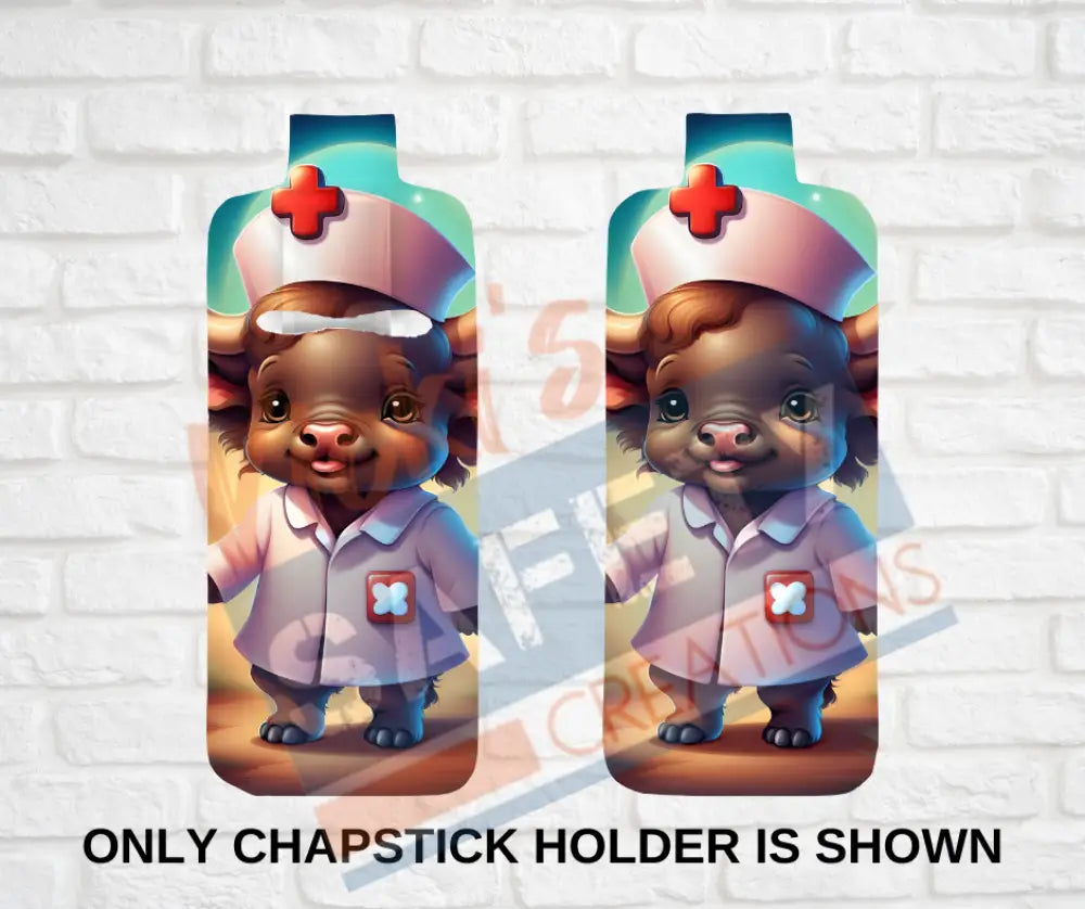 Keychain accessories - Chapstick Holder Lotion Holder Key fob - BUFFALO Buffalo Nurse / Chapstick Holder ONLY Car gift