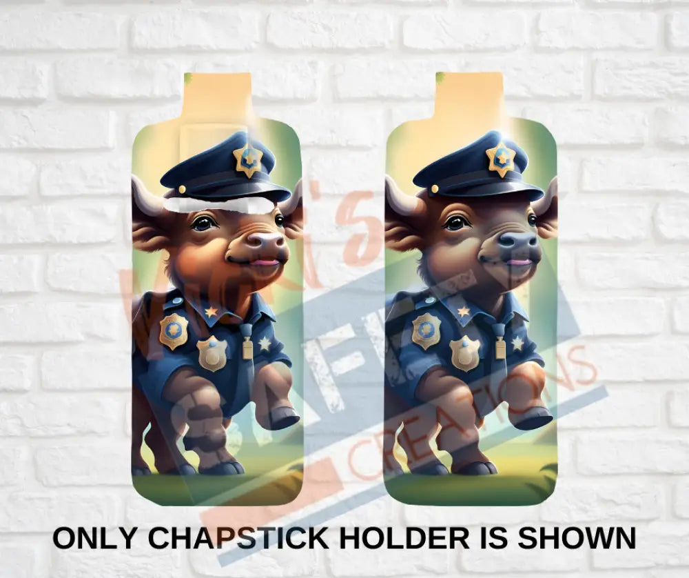 Keychain accessories - Chapstick Holder Lotion Holder Key fob - BUFFALO Buffalo Police / Chapstick Holder ONLY Car gift
