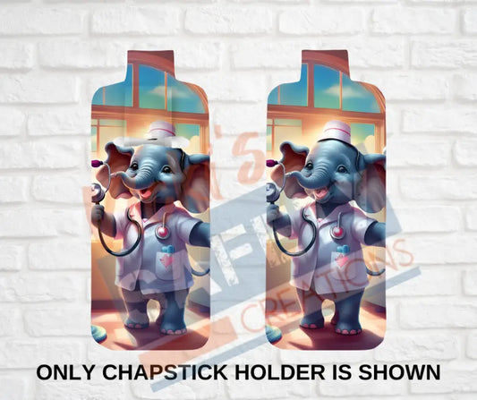 Keychain accessories - Chapstick Holder Lotion Holder Key fob - ELEPHANT Elephant Nurse / Chapstick Holder ONLY Car