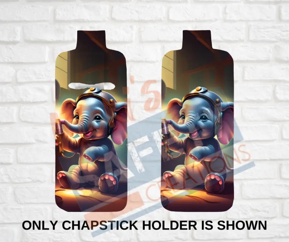 Keychain accessories - Chapstick Holder Lotion Holder Key fob - ELEPHANT Elephant Welder / Chapstick Holder ONLY Car