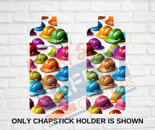 Keychain accessories - Chapstick Holder Lotion Holder Key fob - HARD HATS Car gift set