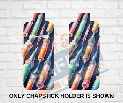 Keychain accessories - Chapstick Holder Lotion Holder Key fob - MEDICAL EQUIPMENT Syringes / Chapstick Holder ONLY Car