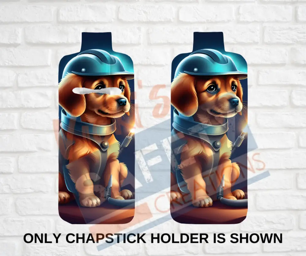 Keychain accessories - Chapstick Holder Lotion Holder Key fob - PUPPY Puppy Welder / Chapstick ONLY Car gift set