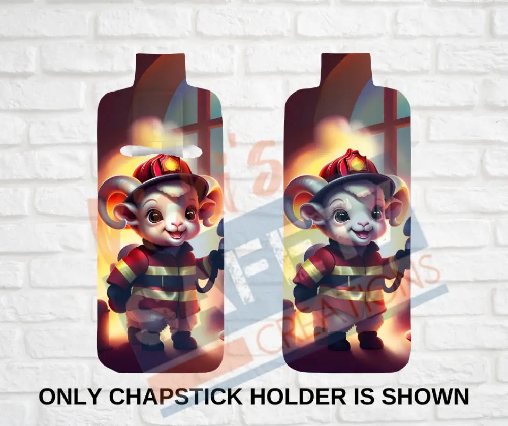 Keychain accessories - Chapstick Holder Lotion Holder Key fob - RAM Ram Firefighter / Chapstick Holder ONLY Car gift set