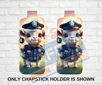 Keychain accessories - Chapstick Holder Lotion Holder Key fob - RAM Ram Police / Chapstick Holder ONLY Car gift set