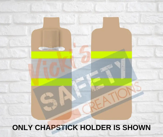 Keychain accessories - Chapstick Holder Lotion Holder Key fob - TURNOUT GEAR Car gift set