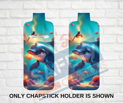 Keychain accessories - Chapstick Holder Lotion Holder Key fob - WHALE Whale Welder / Chapstick Holder ONLY Car gift set