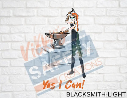 Keychain accessories - Chapstick Holder Lotion Holder Key fob - YES I CAN COLLECTION (Asst. Designs) Blacksmith-Light