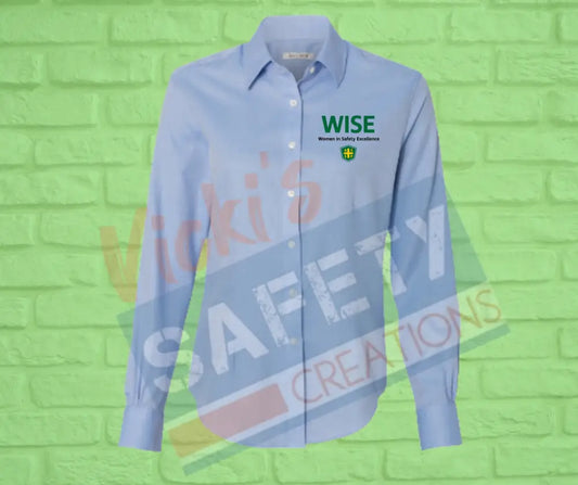 Ladies Tori Long Sleeve Twill-WISE **CLOSEOUT** Adult Clothing