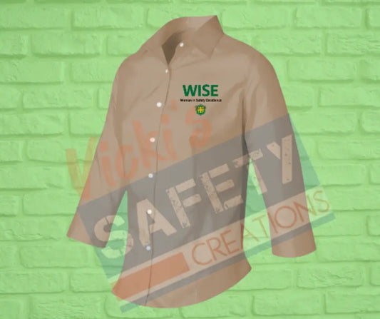 Ladies Van Heusen 3/4 Sleeve Dress Twill-WISE **CLOSEOUT** Adult Clothing