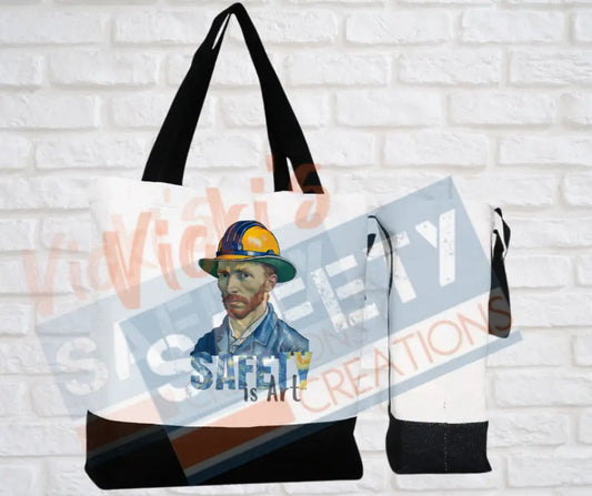 Large Basic Tote-Safety is Art Bags
