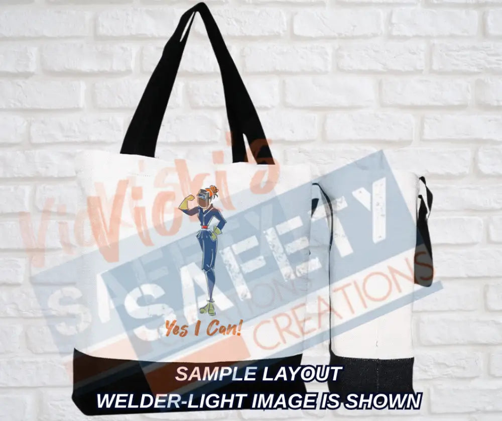 Large Basic Tote-Yes I Can Collection (Asst. Designs) Bags