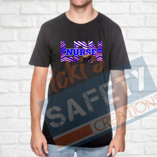 LPN-Nurse-Buffalo Stripes (Adult and Ladies Sizes Only) T-shirt / ADULT-Small Adult Clothing