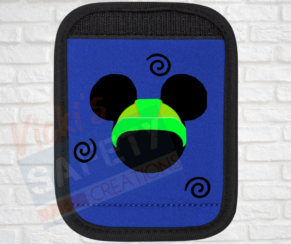 Luggage Handle Wrap-Hard Hat Mouse Head (asst. colors)