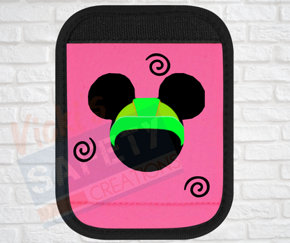 Luggage Handle Wrap-Hard Hat Mouse Head (asst. colors)