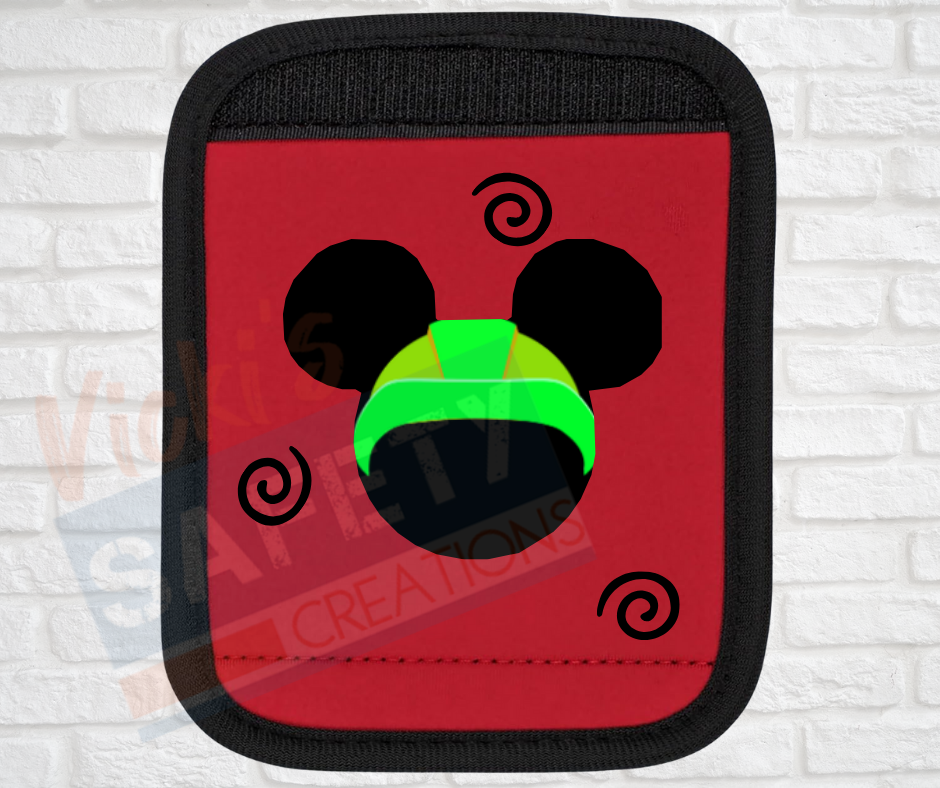 Luggage Handle Wrap-Hard Hat Mouse Head (asst. colors)