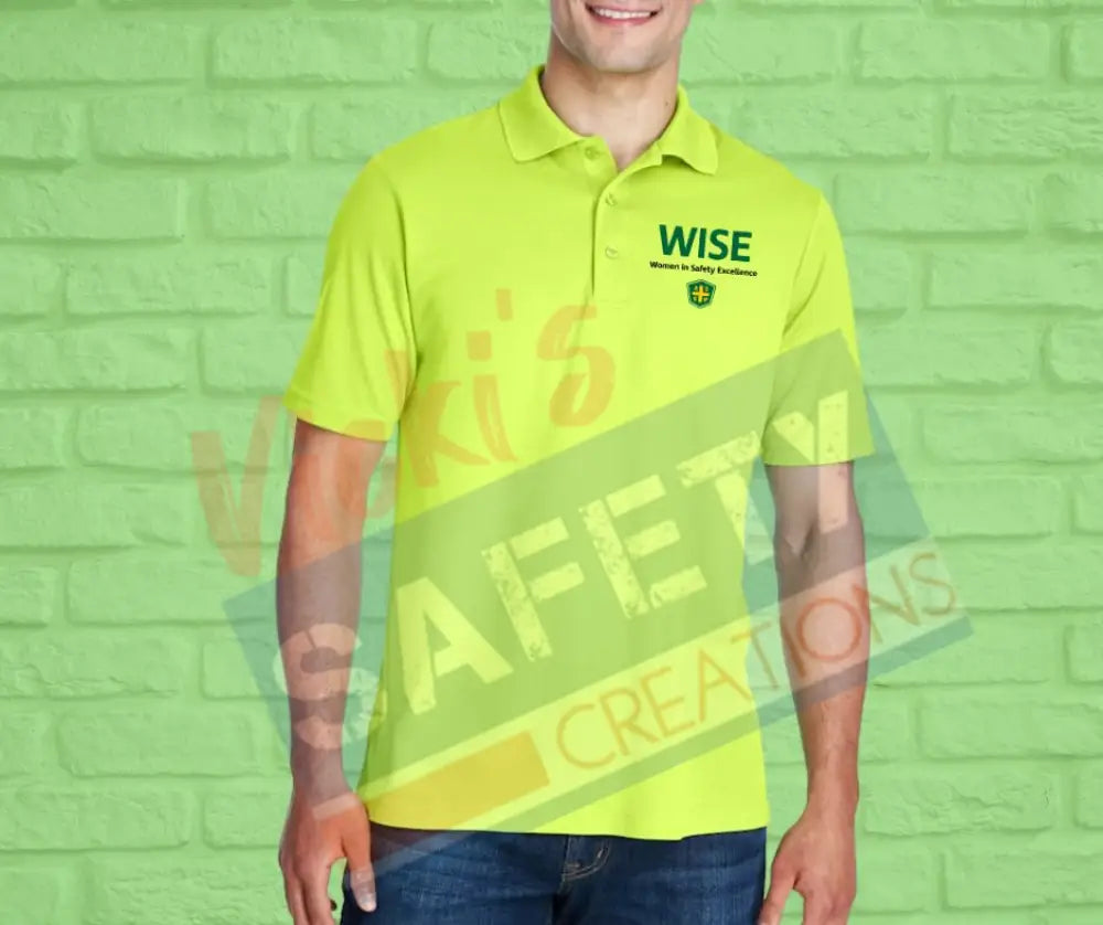 Men’s Origin Performance Piqué Polo (Asst. Colors) - WISE Safety Green / Small Adult Clothing