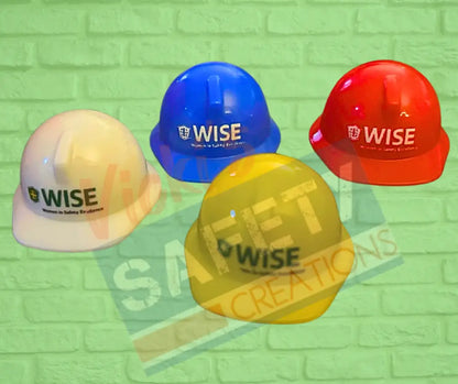 Miniature Hard Hats-WISE (asst. colors&accessories) KEYCHAIN