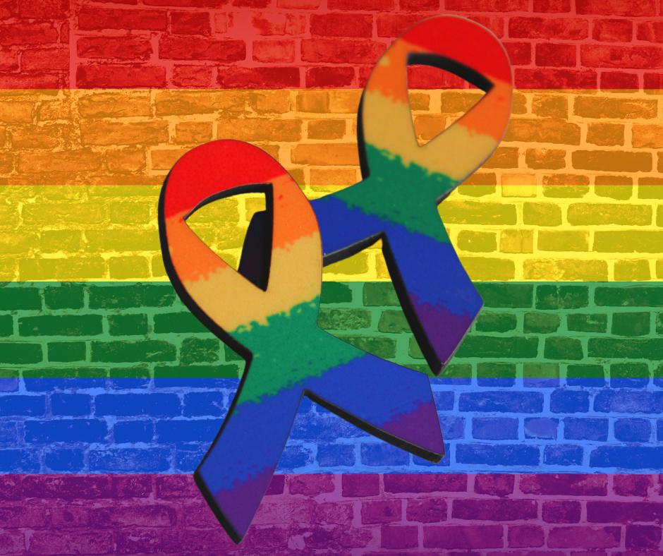 Lapel Pin - Rainbow Ribbon