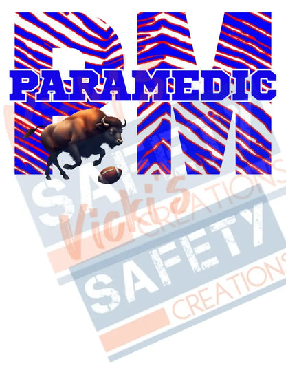 PM-Paramedic-Buffalo Stripes (Adult and Ladies Sizes Only) Adult Clothing