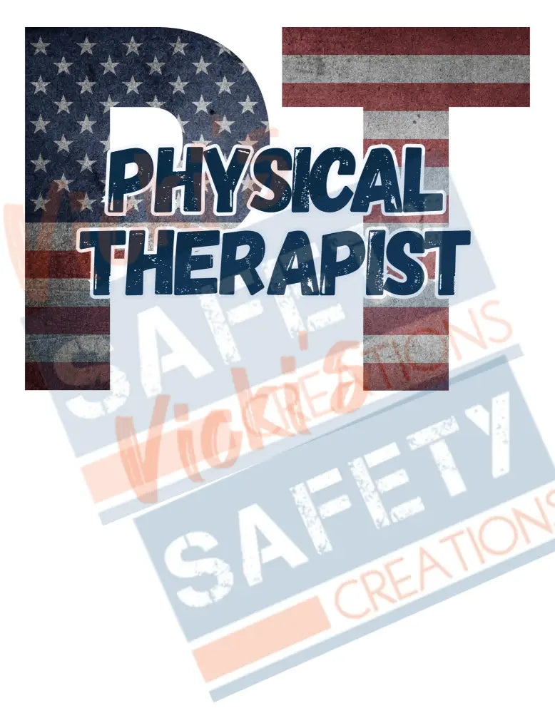 PT-Physical Therapist-Vintage Flag (Adult and Ladies Sizes Only) Adult Clothing