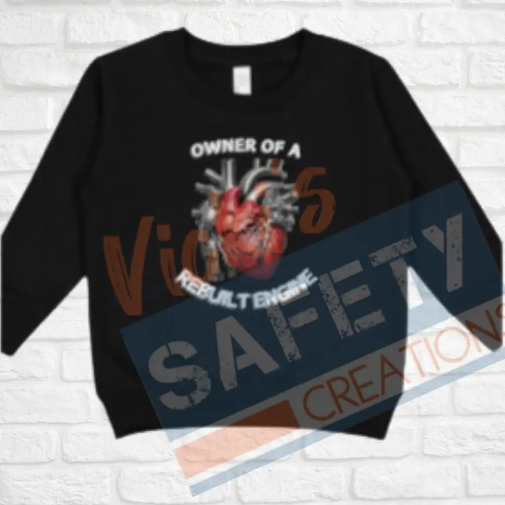 Rebuilt Engine Tops (Adult Youth Toddler Infant Sizes) Crew Sweatshirt / TODDLER-2T Adult Clothing