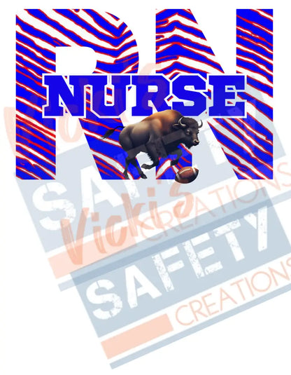 RN-Nurse-Buffalo Stripes (Adult and Ladies Sizes Only) Adult Clothing