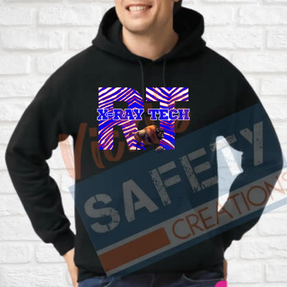 RT-Xray Technician-Buffalo Stripes (Adult and Ladies Sizes Only) Hoodie / ADULT-Small Adult Clothing