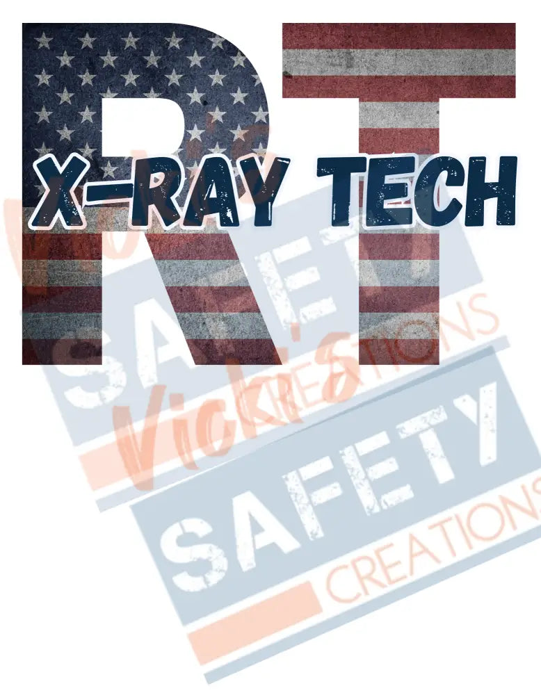 RT-Xray Technician-Vintage Flag (Adult and Ladies Sizes Only) Adult Clothing