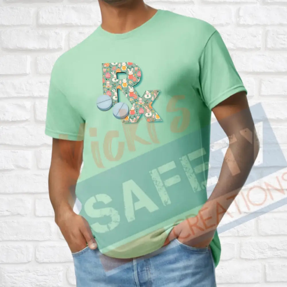 RX Letter Shirts Easter Bunny Adult Clothing