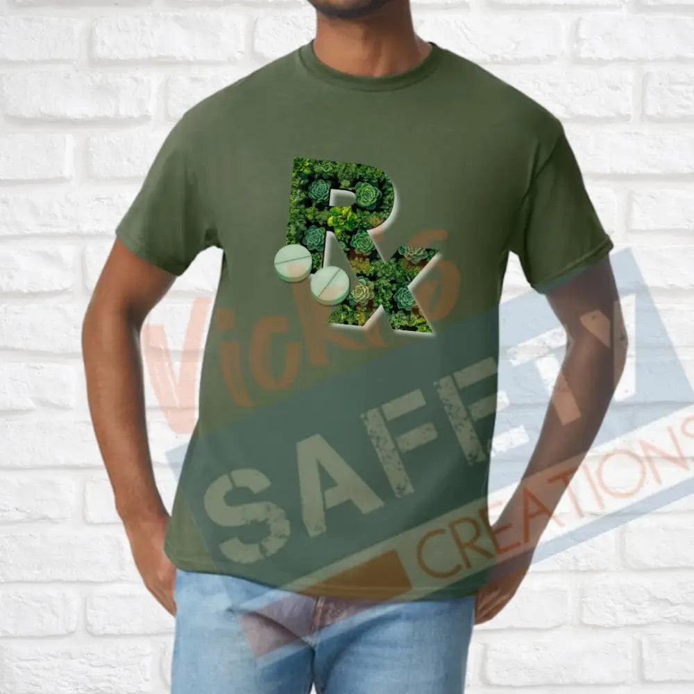 RX Letter Shirts Succulents Adult Clothing