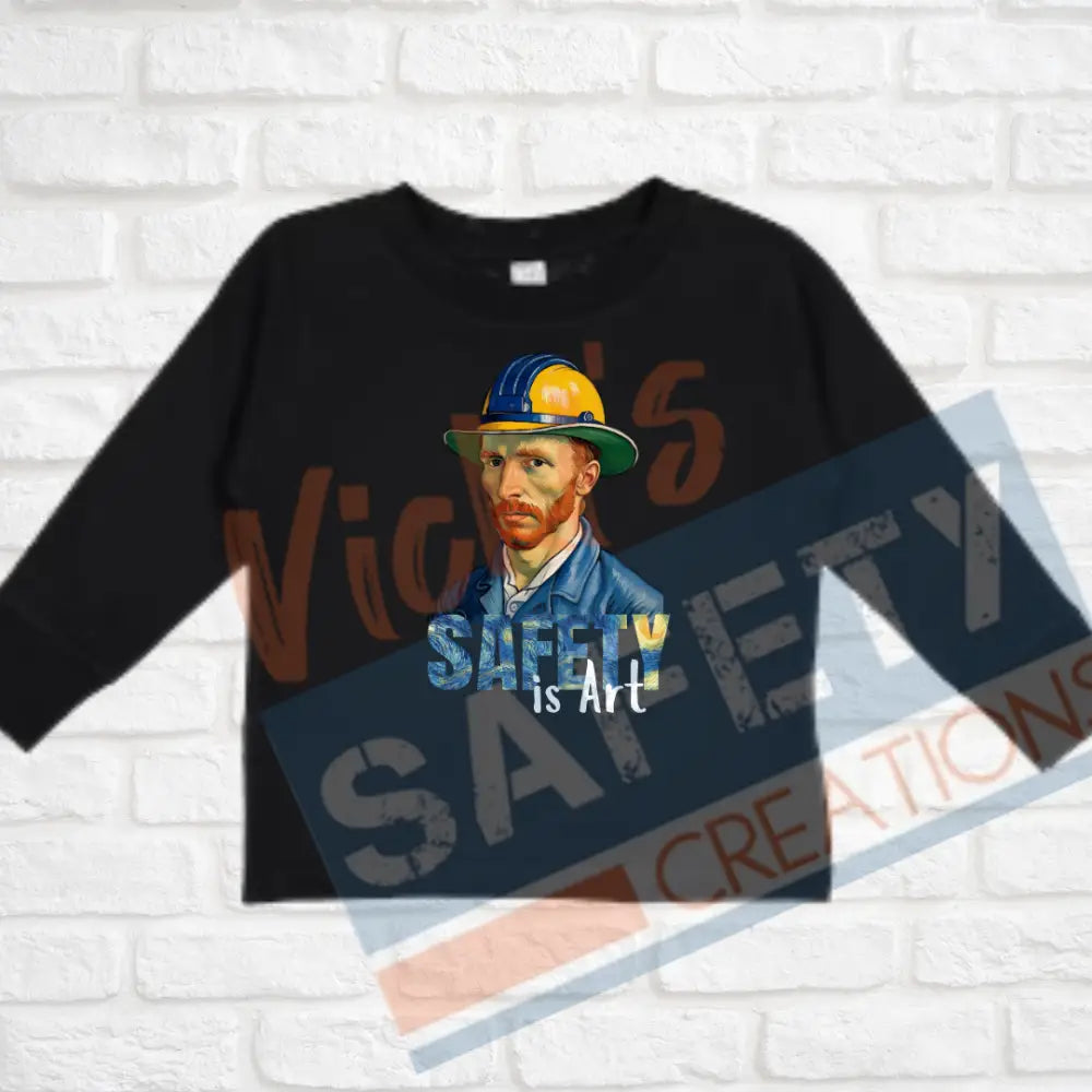 Safety is Art (Adult Youth Toddler Infant Sizes) Crew Sweatshirt / TODDLER-2T Adult Clothing