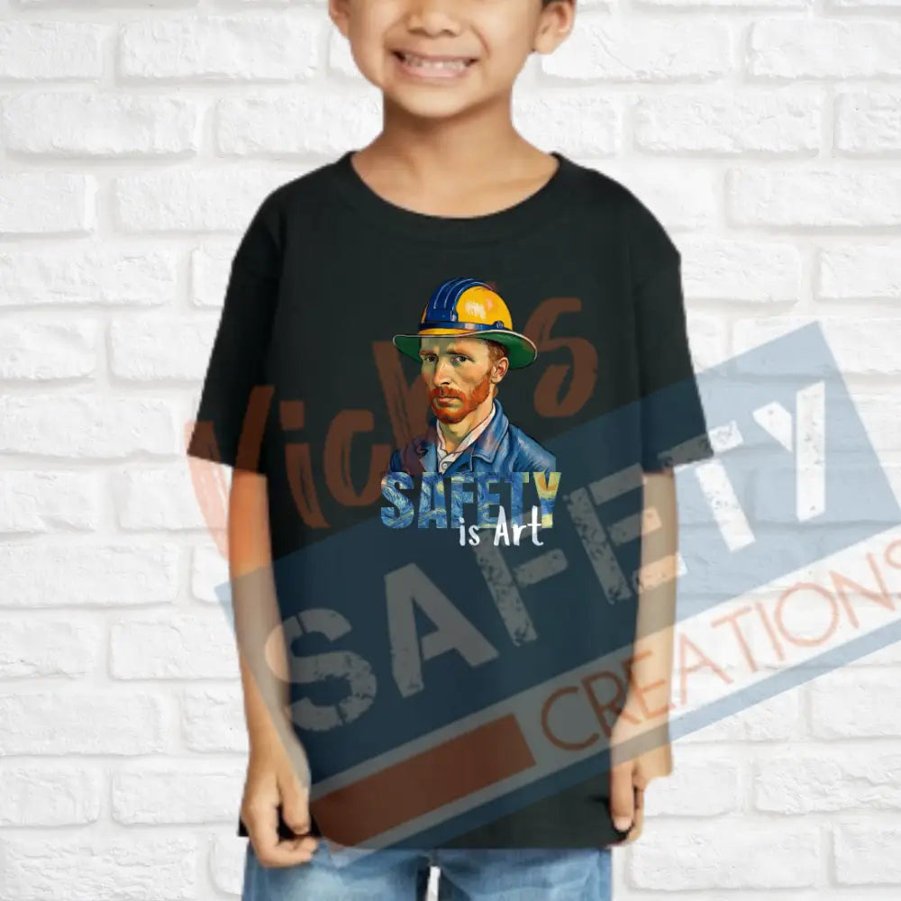 Safety is Art (Adult Youth Toddler Infant Sizes) T-shirt/Onesie / TODDLER-2T Adult Clothing