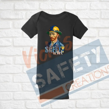 Safety is Art (Adult Youth Toddler Infant Sizes) T-shirt/Onesie / INFANT-Newborn Adult Clothing