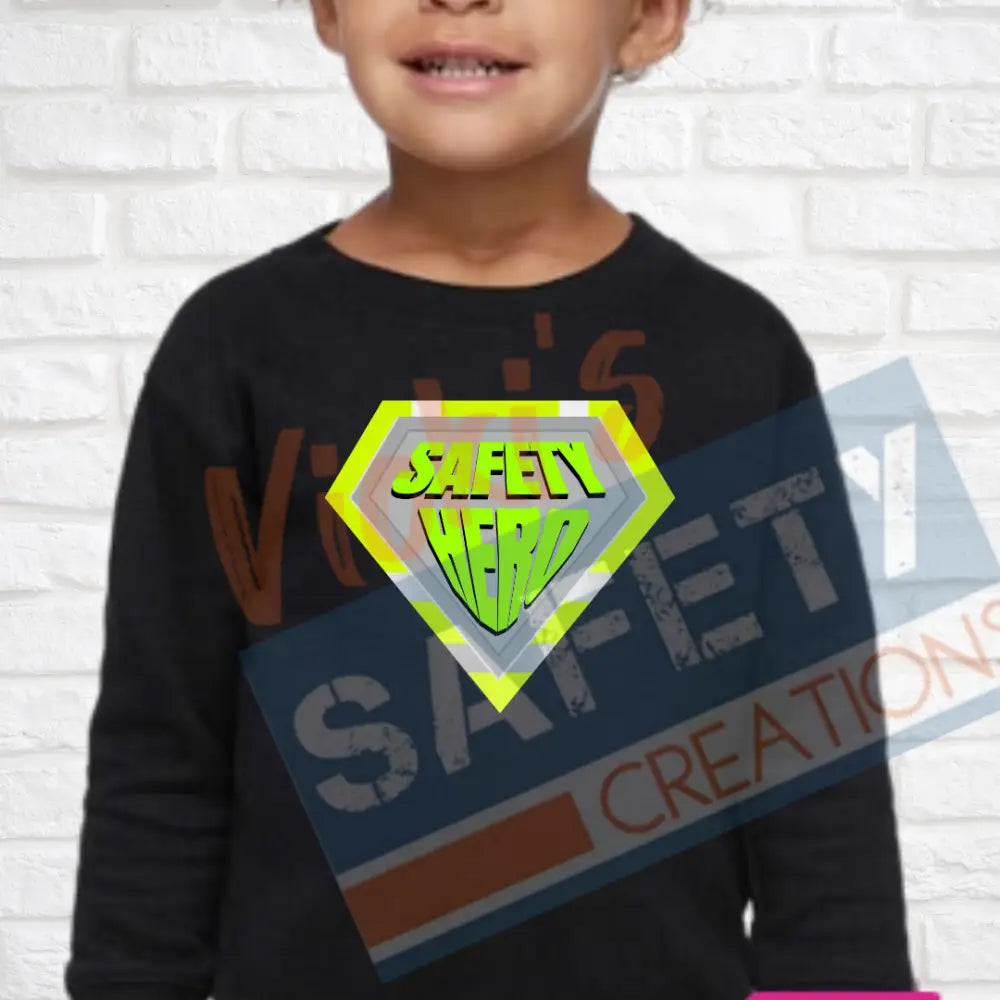 Safety Superhero (Adult Youth Toddler Infant Sizes) Crew Sweatshirt / TODDLER-2T Adult Clothing