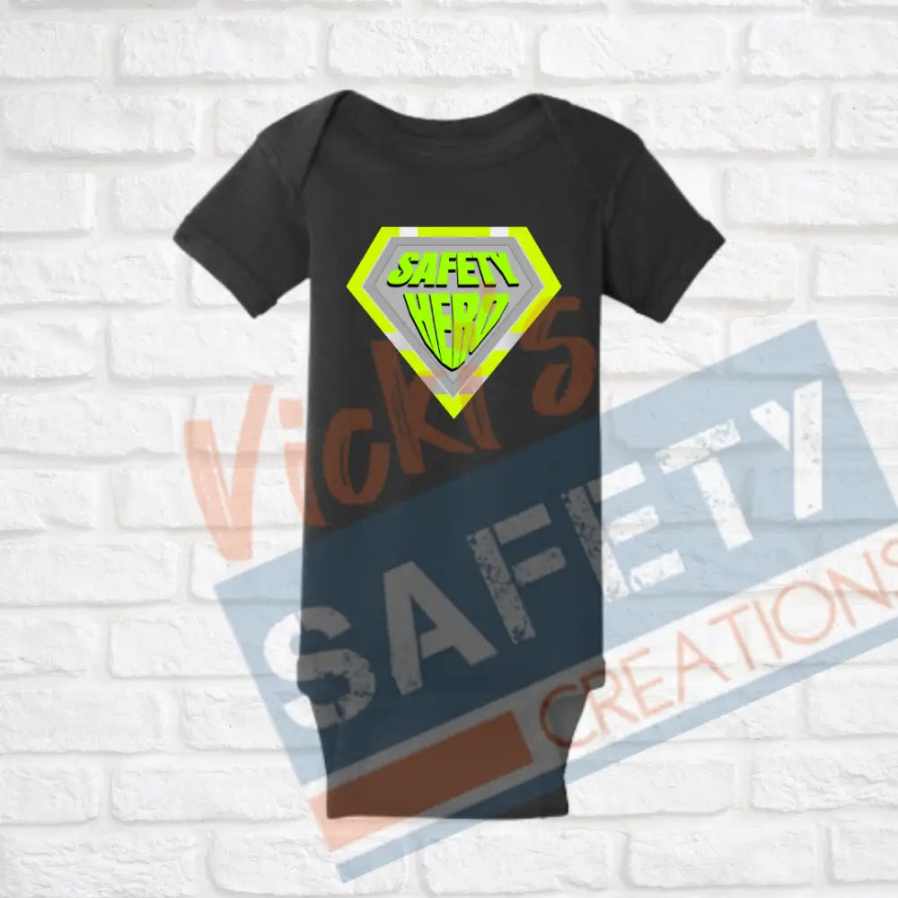 Safety Superhero (Adult Youth Toddler Infant Sizes) T-shirt/Onesie / INFANT-Newborn Adult Clothing