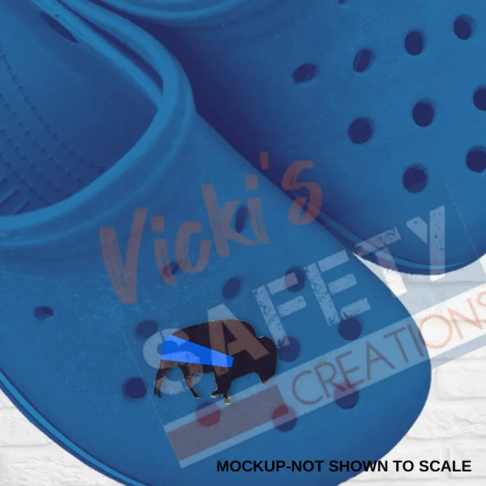 Shoe Charms-BLUE LINE BUFFALO Shoe accessories