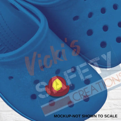 Shoe Charms-FIRE HELMET Shoe accessories
