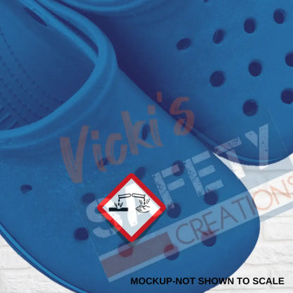 Shoe Charms-GHS CORROSION HAZARD Shoe accessories