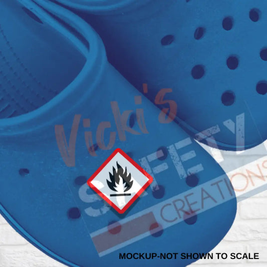 Shoe Charms-GHS FIRE HAZARD Shoe accessories