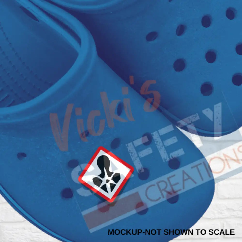 Shoe Charms-GHS HEALTH HAZARD Shoe accessories