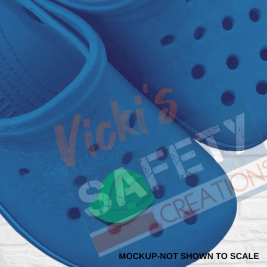 Shoe Charms-HARD HAT (ASST COLORS) Green Shoe accessories