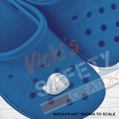 Shoe Charms-HARD HAT (ASST COLORS) White Shoe accessories