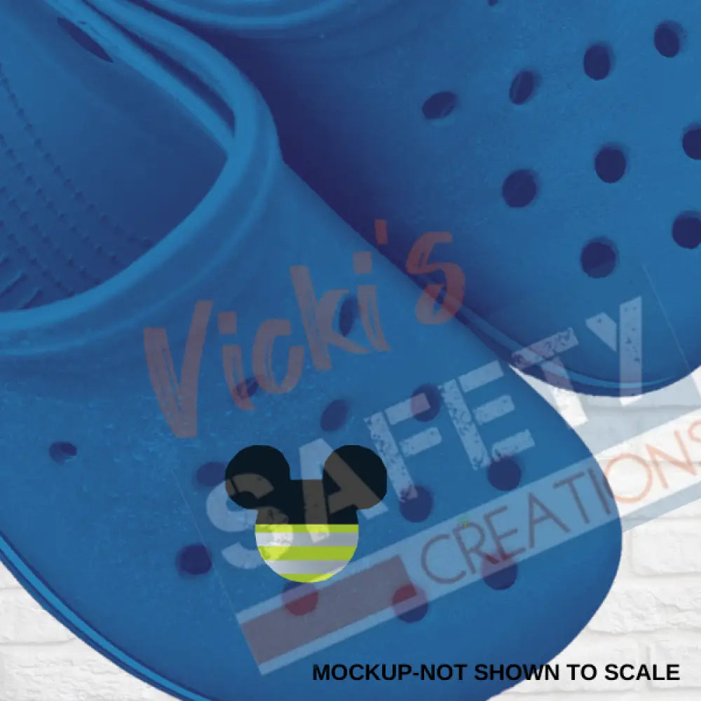 Shoe Charms-HI-VIS MOUSE HEAD Shoe accessories