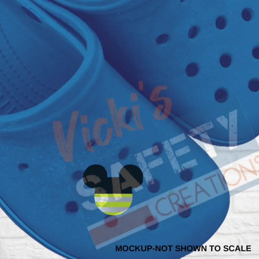 Shoe Charms-HI-VIS MOUSE HEAD Shoe accessories