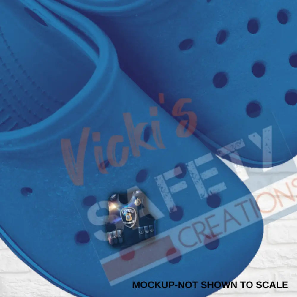 Shoe Charms-POLICE VEST Shoe accessories