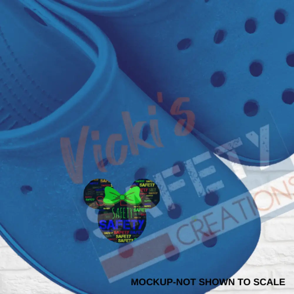 Shoe Charms-SAFETY MOUSE HEAD Shoe accessories